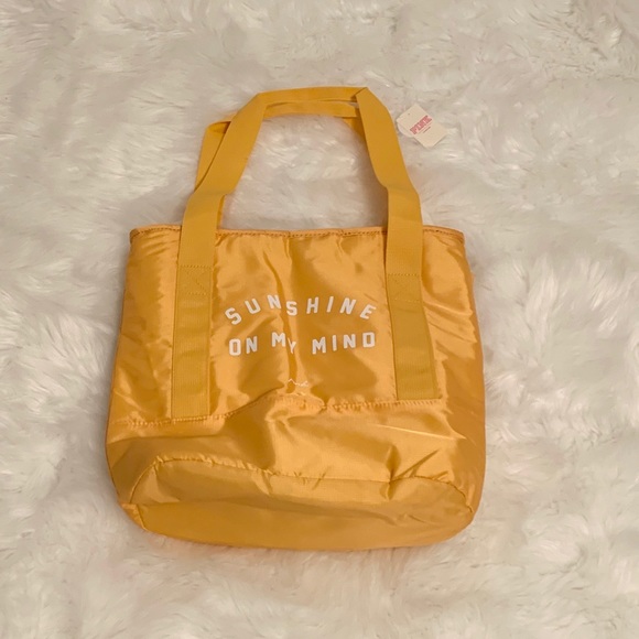 🌻Victoria’s Secret Pink - Cooler Tote Yellow🌻 Beach or Spring Break Ready - Picture 2 of 7